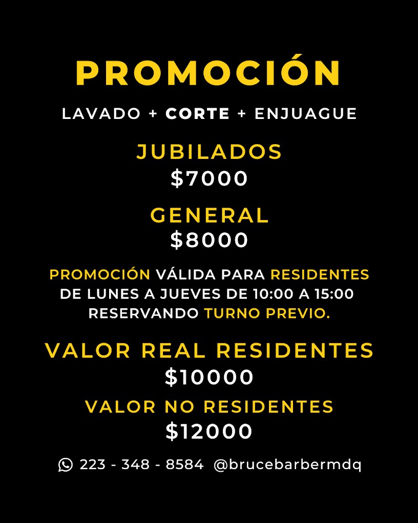 Promociones Bruce Barbería